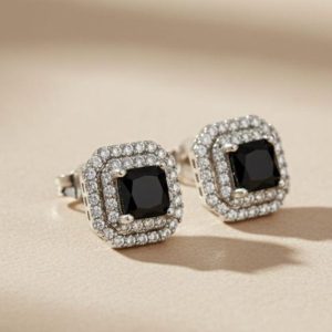 Black Studs Sparkle