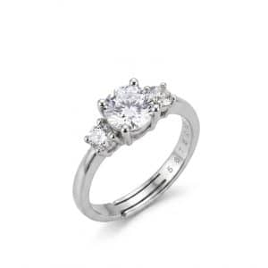 Trinity Radiance Adjustable Ring